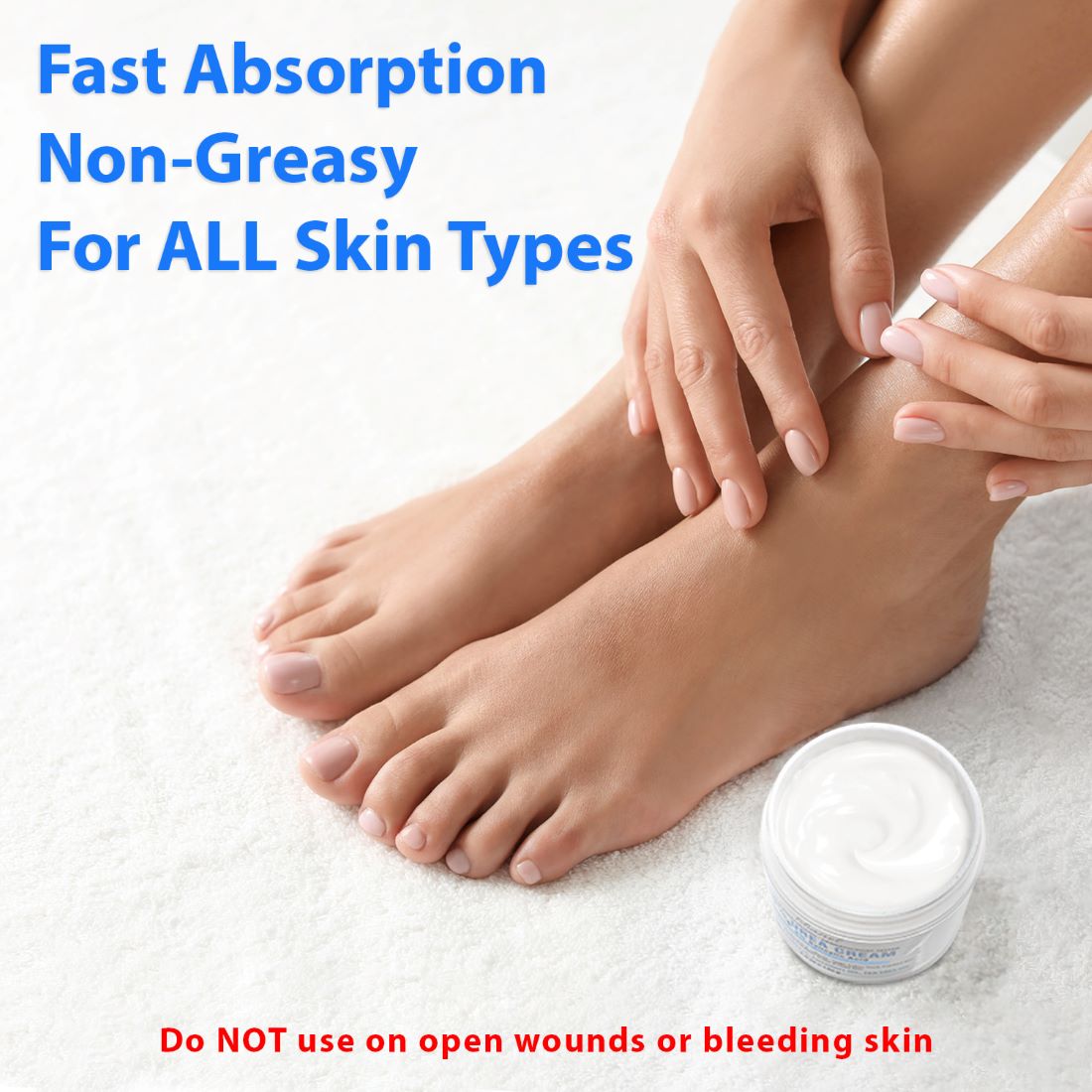 40% Urea Cream, Fast Absorption, Non Greasy, For ALL Skin Types