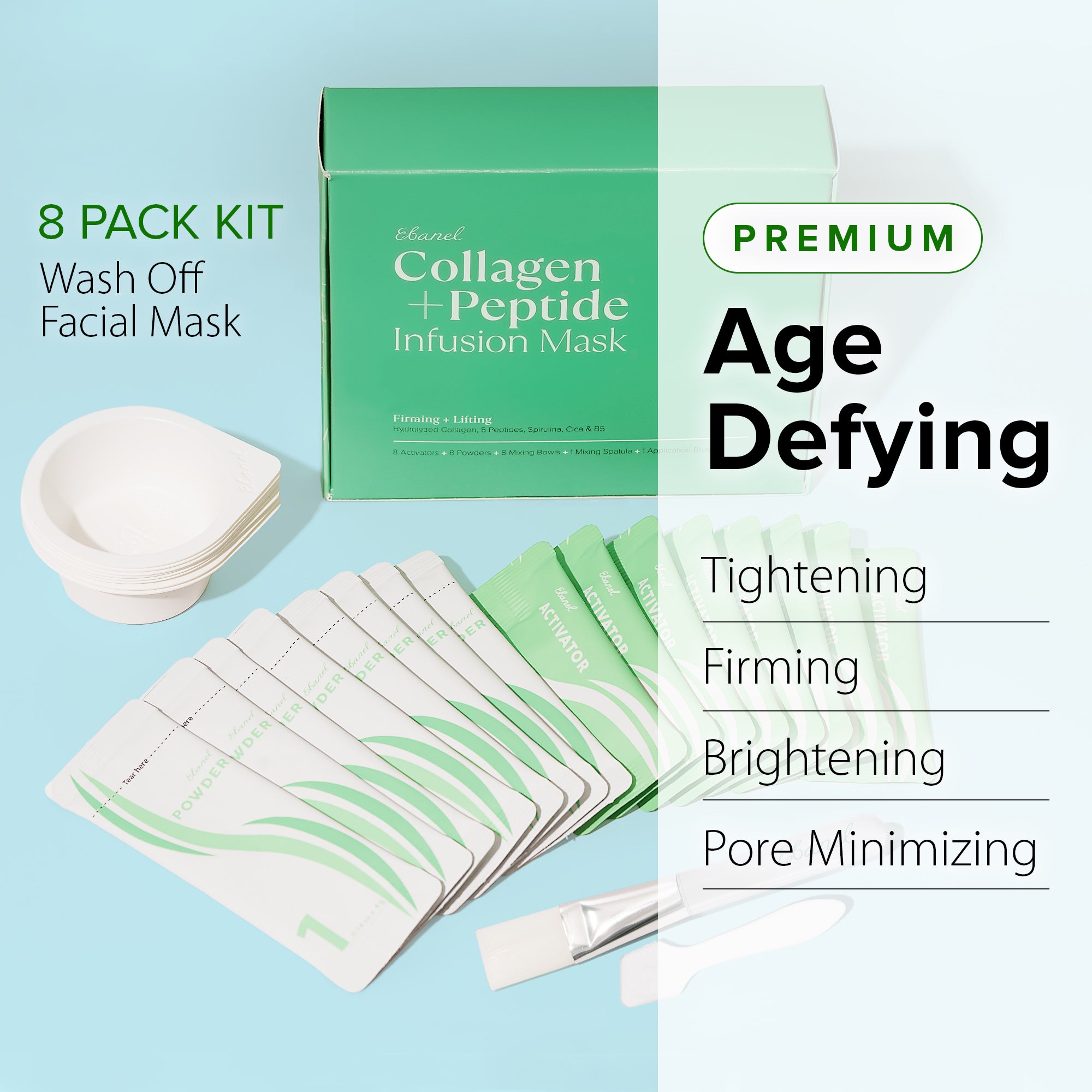 Collagen + Peptide Infusion Mask (8-Pack)
