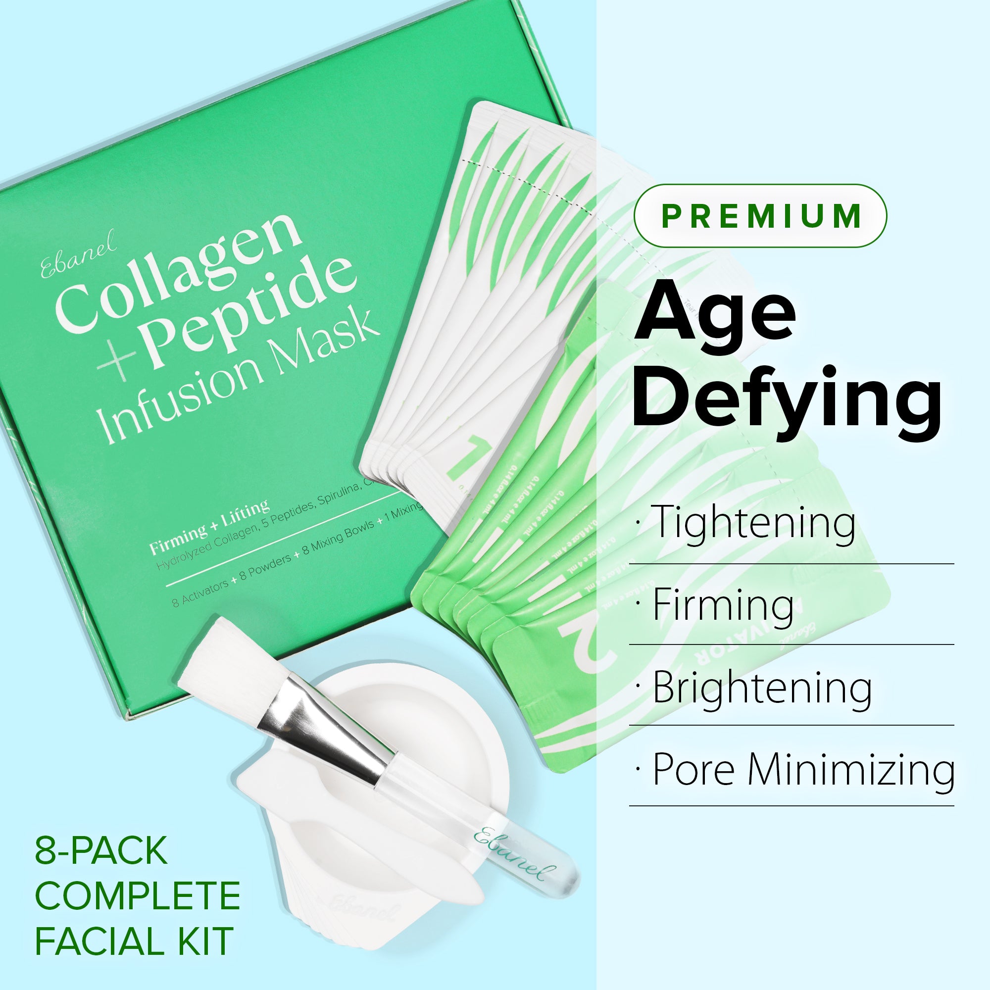 Collagen + Peptide Infusion Mask (8-Pack)