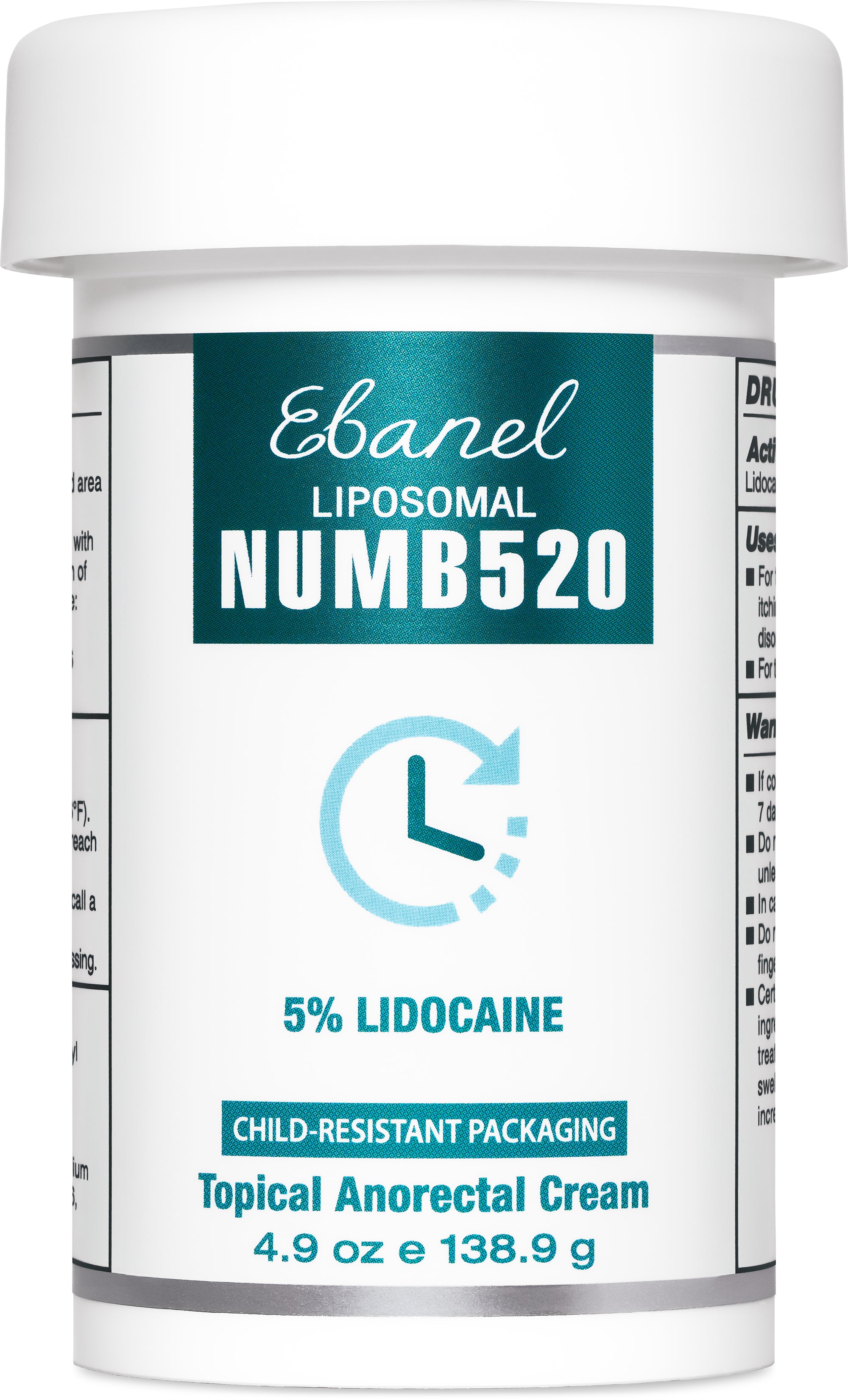 Numb 520, 5% Lidocaine Numbing Cream, Maximum OTC Strength