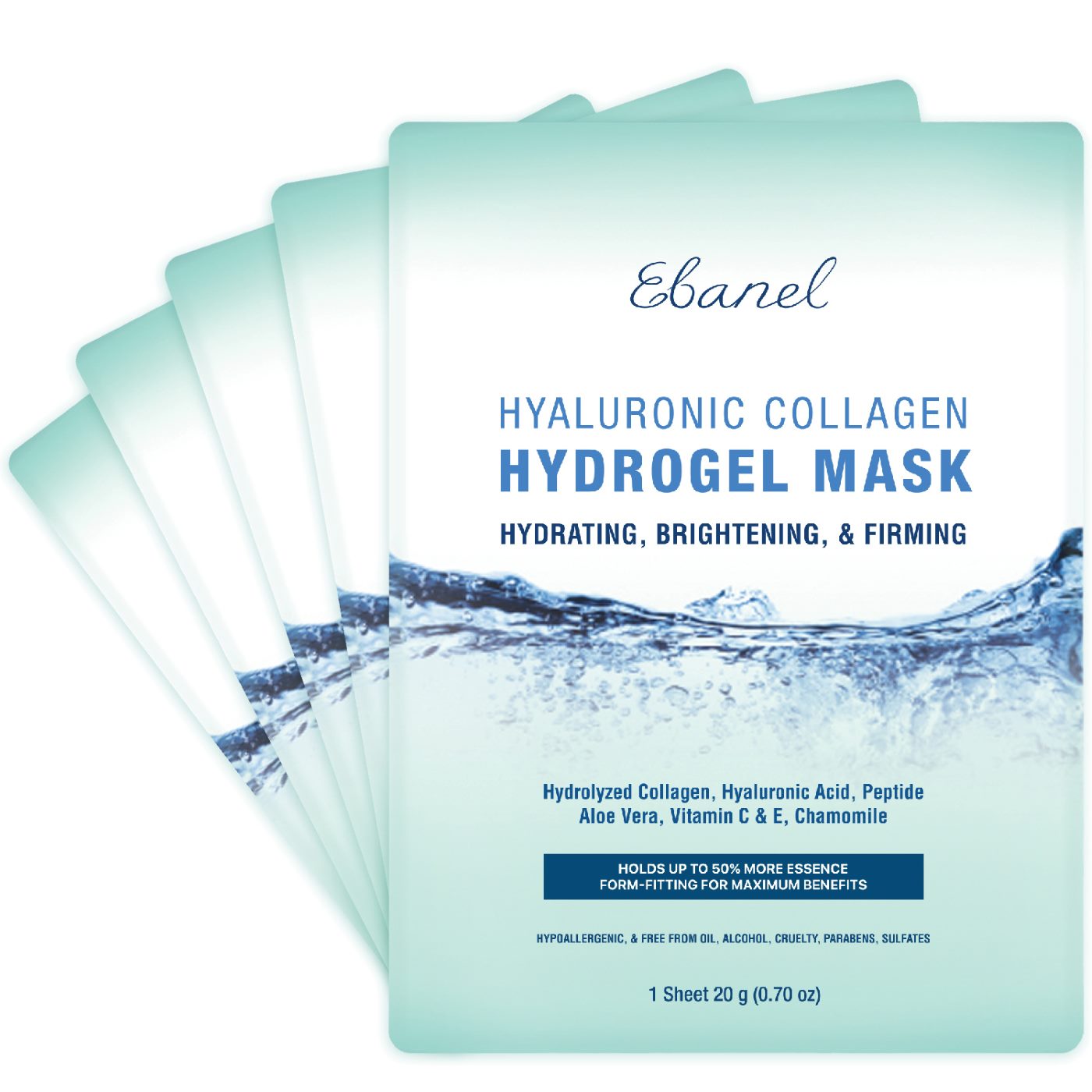 Ebanel Hyaluronic Collagen Hydrogel Mask 5 pack