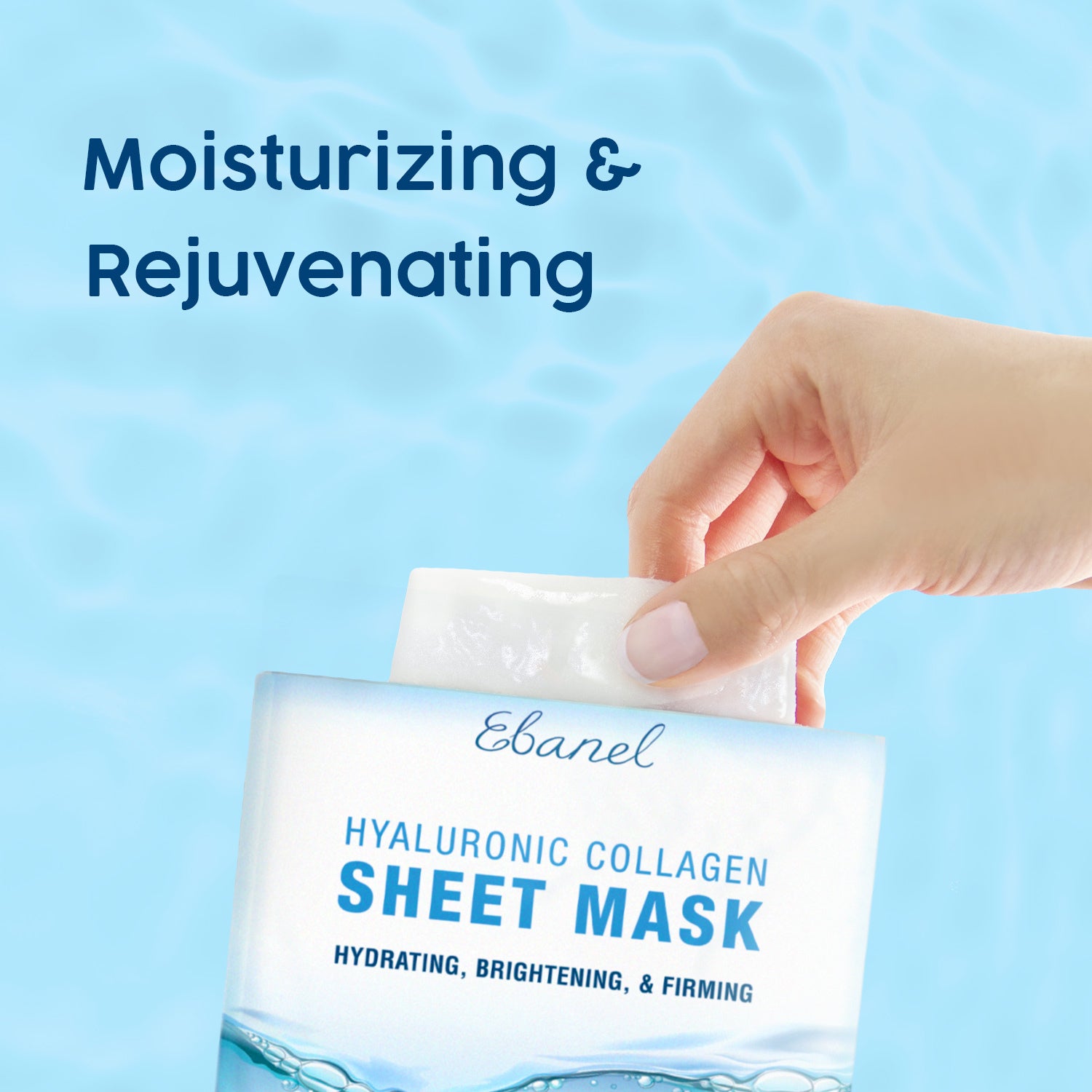 Ebanel Products Hyaluronic Collagen Sheet Mask : Moisturizing and rejeuvenating