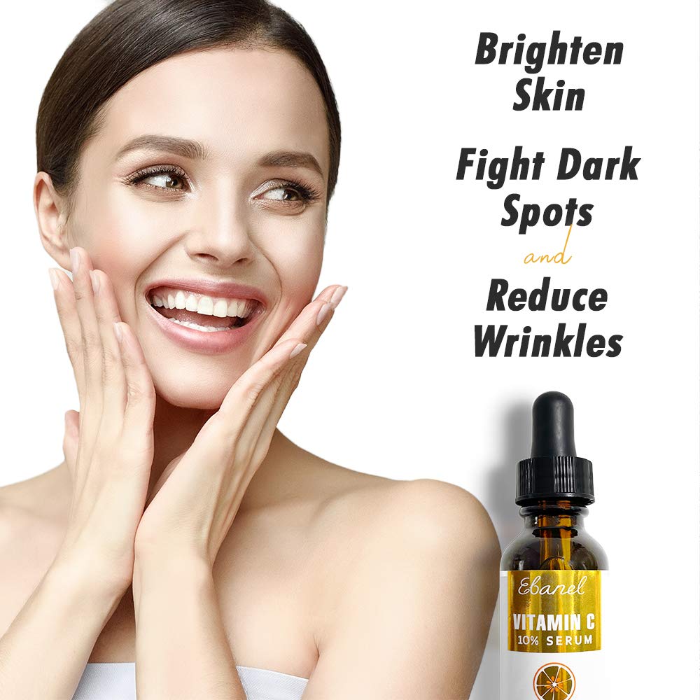 Ebanel Vitamin C 10% Serum Brightens Skin, Fights Dark Spots, and Reduces Wrinkles